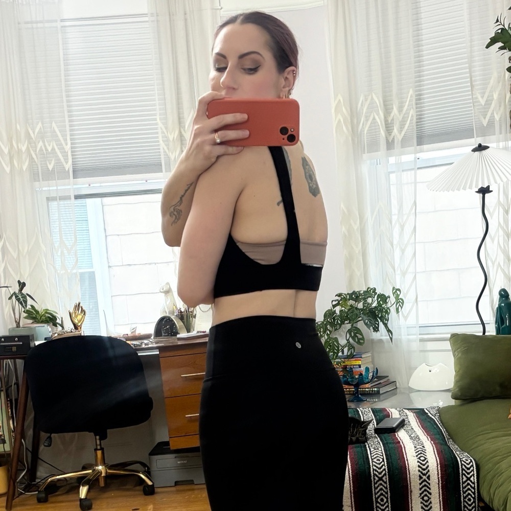ZARA Black High Neck Low Back Sz Small Strapless Cropped Tank Top - sz S - Picture 4 of 9